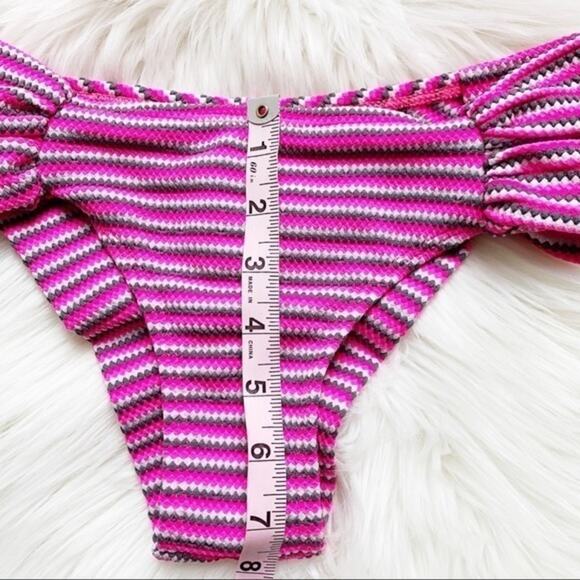 Chevron Pink Brazilian Halter Bikini Set Size M - Picture 5 of 8